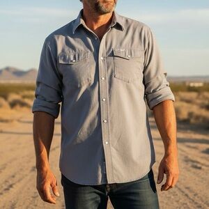 Kodiak Pathfinder Rugged Work Shirt Grey Cotton blend Utilitycore Workwear